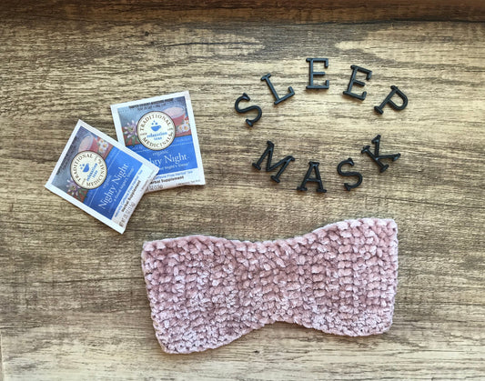 Velvet Eye Mask Crochet Pattern