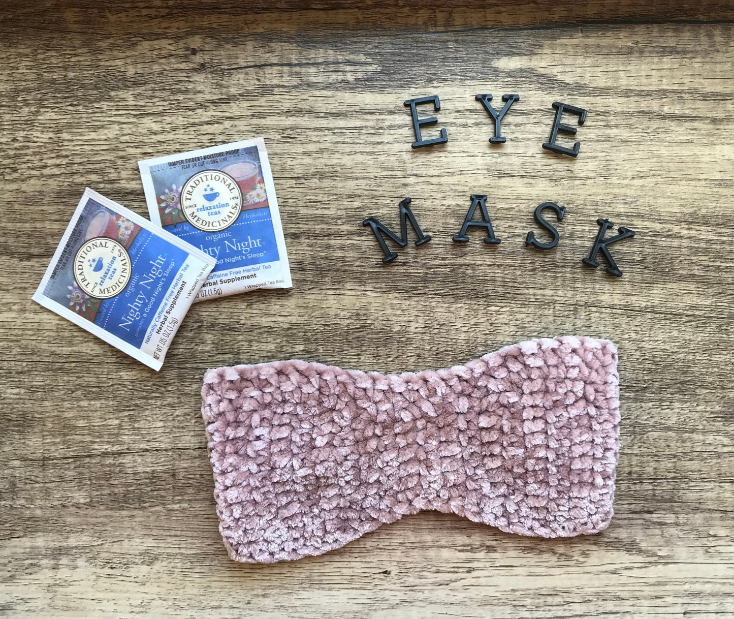 Velvet Eye Mask Crochet Pattern