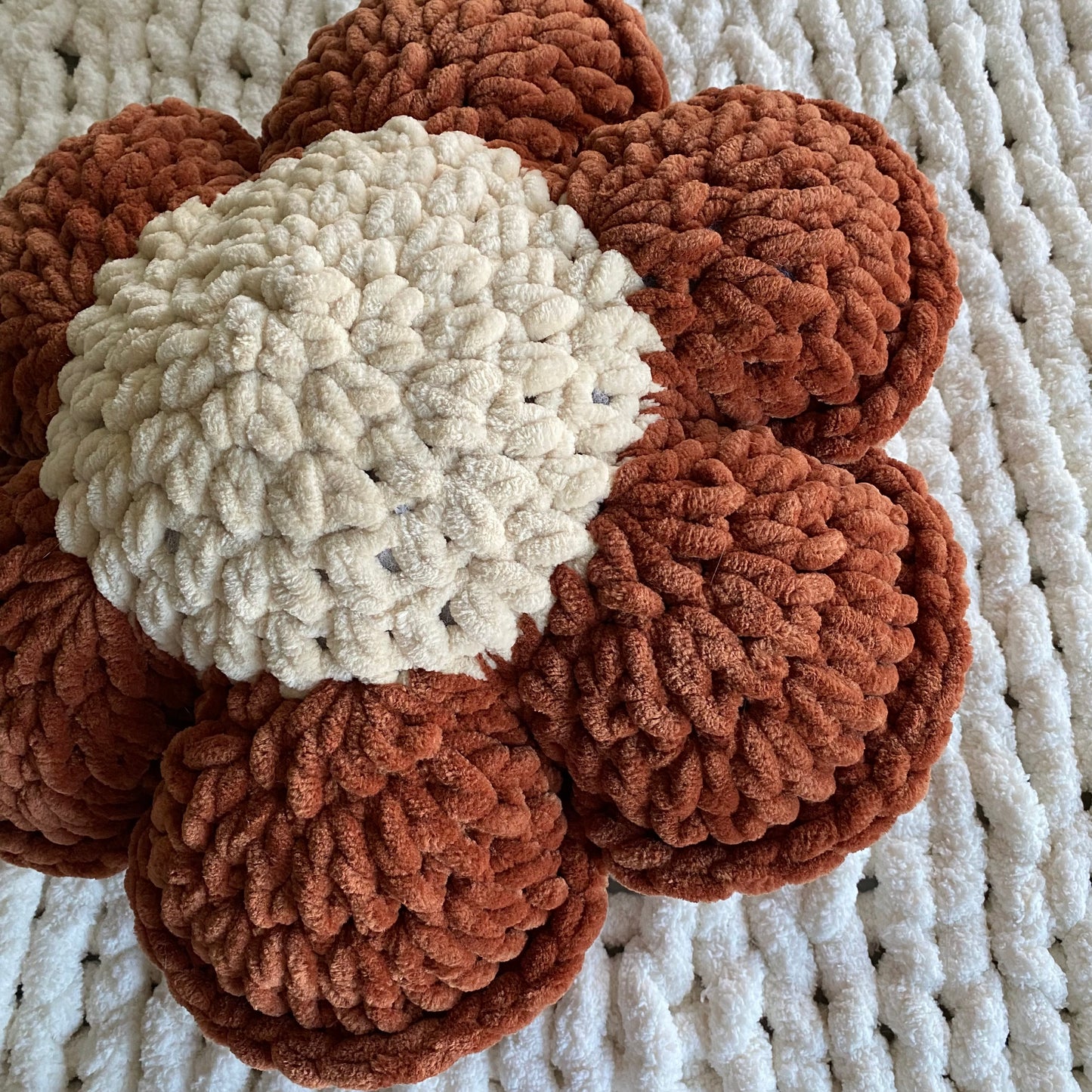 Retro Flower Pillow - made to order